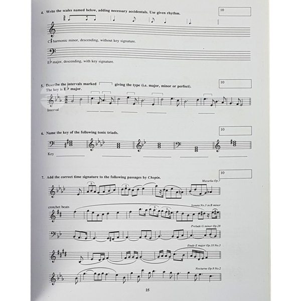 Specimen Papers for the Theory of Music Grade 3 - Image 3