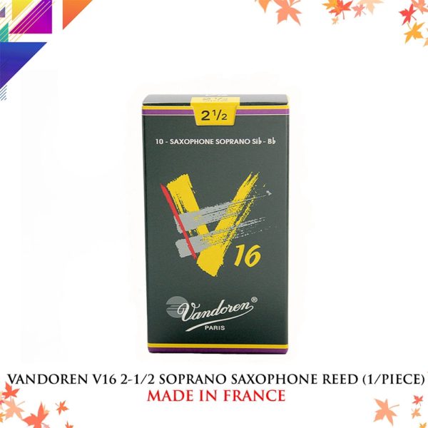 VANDOREN V16 2-1/2 Soprano Saxophone Reed (1/piece) - Image 2