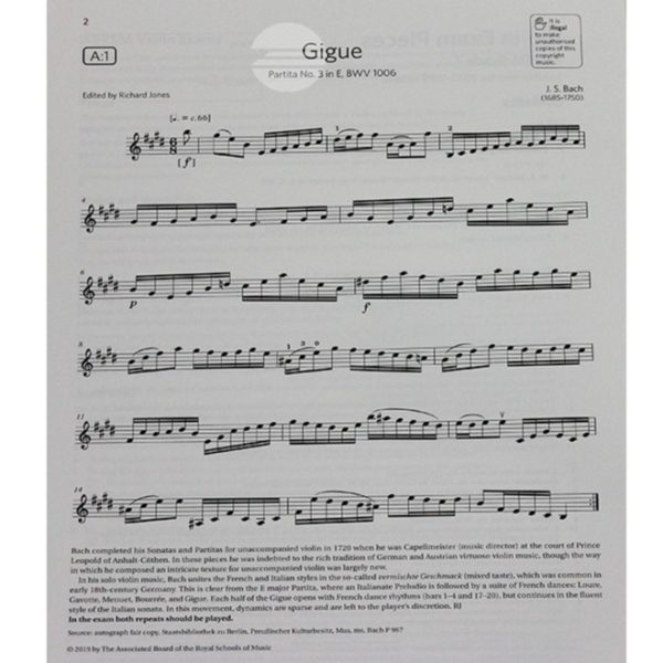 ABRSM Violin Exam Pieces 2020-2023 Grade 7 - Image 3