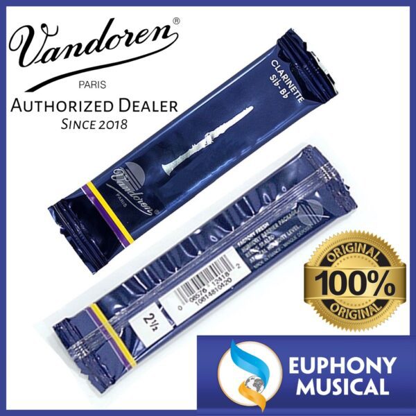 Vandoren Traditional 2-1/2 Bb Clarinet Reed (10pcs/Box) - Image 3