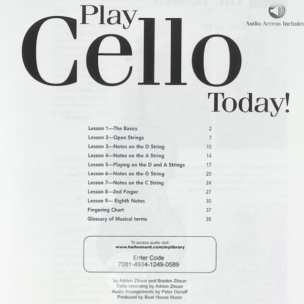 Play Cello Today! Level 1 + Audio Access - Image 2