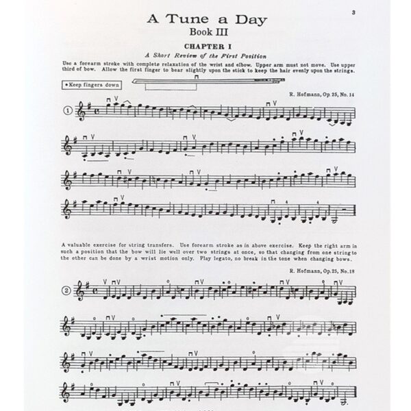 A TUNE A DAY FOR VIOLIN Book Three - Image 3