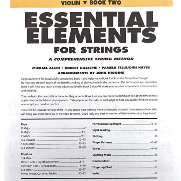 ESSENTIAL ELEMENTS For String Violin Book 2 - Image 2