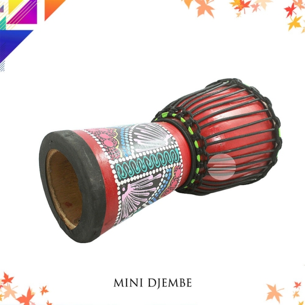 7“ Mini Djembe with Hand Painted Design - Image 4